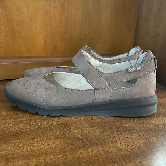 Mephisto Marsia Walnut Mary Jane Flat Nubuk Leather Air Jet Relax Sz US 10 - Picture 1 of 12